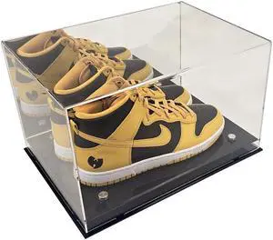 OnDisplay Deluxe UV-Protected Sneaker/Shoe Display Case w/Mirror Wall and Black Luxe Base