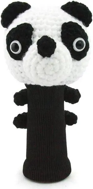 StitchHead Hand Stitched Yarn Animal Driver/Wood Head Cover (Panda)