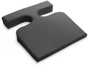 Royal Massage T-Wedge Body Positioning Cushion  Black Foam Support Pad for Massage (Black)