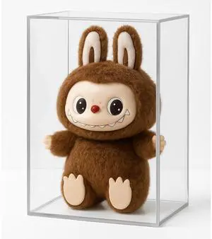 OnDisplay Premium Hard Protector Case for Labubu® Dolls and Keychains  - Stackable Acrylic Display Case (1)