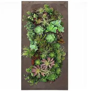 Modern Home Living Wall Galvanized Steel/Zinc Succulent Planter (Rust Zinc, 12 Pocket)