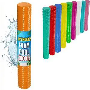 California Sun Deluxe Unsinkable Ultra Soft Foam Cushion Pool Noodle - Orange