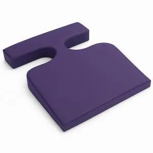 Royal Massage T-Wedge Body Positioning Cushion  Black Foam Support Pad for Massage (Purple)