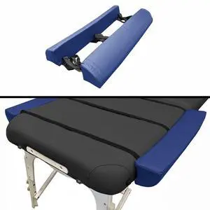 Royal Massage Universal Side Armrest Extension Bolster Pillow Set (Blue)
