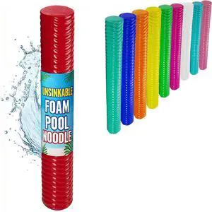 California Sun Deluxe Unsinkable Ultra Soft Foam Cushion Pool Noodle - Red Lava