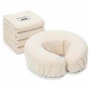 Royal Massage Set of 4 Brushed Flannel Fitted Face Cradle Covers