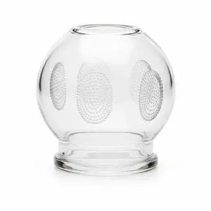 Royal Massage Fire Cupping Glass Jars  Traditional Chinese Therapy Massage & Acupuncture Vacuum Pressure Cups  Durable Thick Glass for Professional or Home Use (#3)
