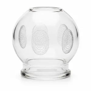 Royal Massage Fire Cupping Glass Jars  Traditional Chinese Therapy Massage & Acupuncture Vacuum Pressure Cups  Durable Thick Glass for Professional or Home Use (#4)