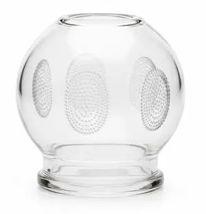 Royal Massage Fire Cupping Glass Jars  Traditional Chinese Therapy Massage & Acupuncture Vacuum Pressure Cups  Durable Thick Glass for Professional or Home Use (#5)