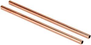 Modern Home Authentic 100% Solid Copper Moscow Mule Straws - Set of 2 - Handmade in India