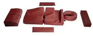 Royal Massage Deluxe 10pc Prenatal Pregnancy Comfort Cushion Set - Massage Therapy for Pregnant Women (Burgundy)