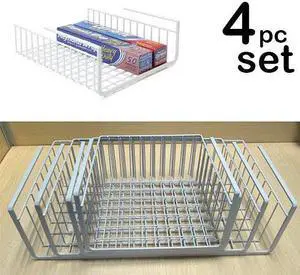 Modern Home Set of 4 Cabinet Wire Hanging Basket Shelves