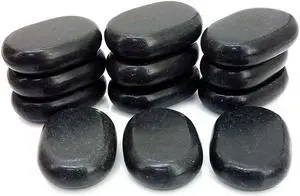 Royal Massage 12pc Medium Basalt Hot Stone Set E