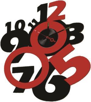 Modern Home Self Adhesive DIY 3D Wall Clock - Crazy Eight