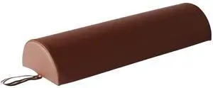 9" Diameter Deluxe Oversized Massage Table 25" Half Bolster - Espresso Brown
