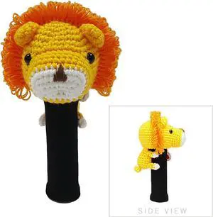 StitchHead Hand Stitched Yarn Animal Driver/Wood Head Cover (Lion)