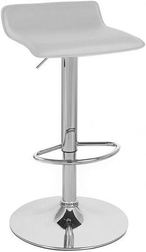 Modern Home Sigma Contemporary "Leather" Adjustable Height Barstool