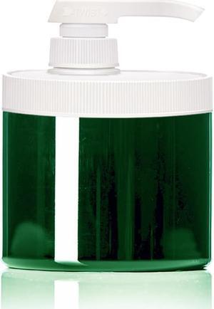Royal Massage 16oz Empty Massage Oil/Lotion/Cream Pump Jar with Lock Twist Top - Green