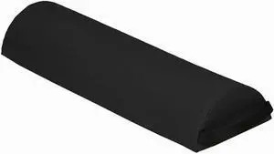 6" Diameter Deluxe Oversized Massage Table 25" Half Bolster - Charcoal Black