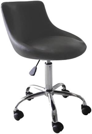 Modern Home Mars Adjustable Height Massage/Tattoo/Spa Stool w/Wheels (Black Licorice)