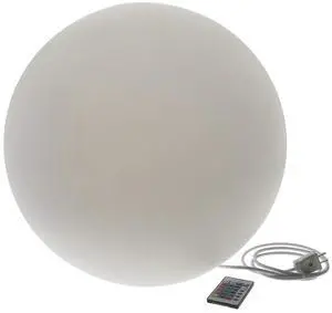 Modern Home LED Glow Ball  Color-Changing Plug-In Light Orb Sphere for Indoor & Outdoor Use - Plug-In Direct Wired (20")