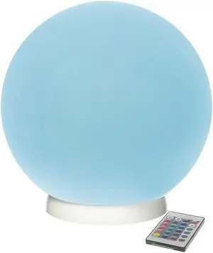 Modern Home Deluxe Floating LED Glowing Sphere w/Infrared Remote Control (10")