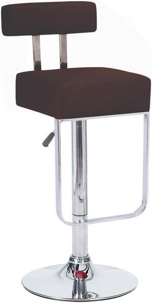 Set of 4 Modern Home Blok Contemporary Adjustable Height Counter/Bar Stool (Coffee Brown)