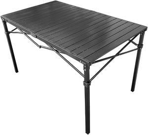 GoTEAM! Portable Heavy Duty Aluminum Roll-Top Table (Large)