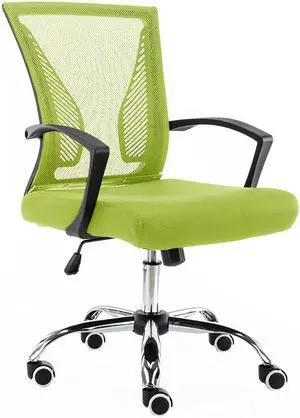 Modern Home Zuna Mid-Back Office Chair - Black/Lime