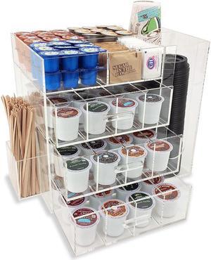 OnDisplay Acrylic Coffee Station with Drawers for Keurig® K-Cup Coffee Pods