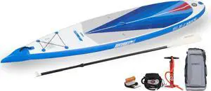 Sea Eagle NN126K_EP 12'6' NeedleNose Inflatable Stand Up Paddleboard with Electric Pump Package