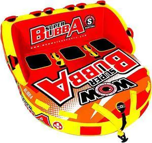 WOW World of Watersports, Super Bubba Hi Vis 1 - 3 Person Towable Deck Seat