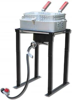 King Kooker 1624 24" Rectangular Outdoor Cooker Package W/ Rectangle Fry Pan