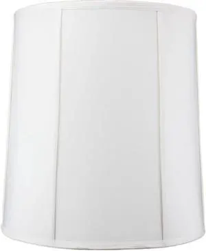 Egg Shell Empire Shantung Fabric Drum Lamp Shade 14x16x17