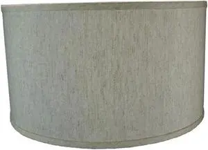 Textured Oatmeal Hardback Drum Lampshade 14x14x7