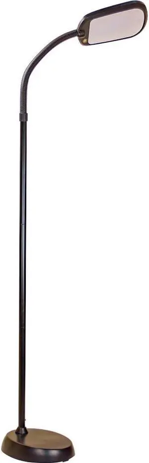 LED Bright Reader Natural Daylight Full Spectrum Floor Lamp Black NEW SLIMMER DESIGN