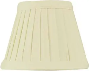 3x5x4 Crisp Linen Pleated Clip-on Candelabra Lampshade
