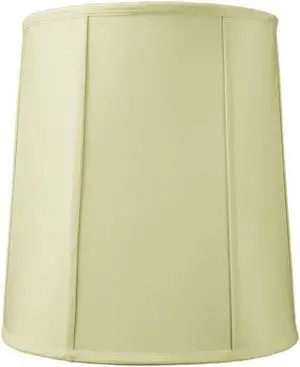 12x14x15 Drum Lampshade with Piping Eggshell