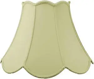 9x18x13 Scalloped Bell Lamp Shade Eggshell