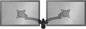 Wall Mount Monitor Arm: Standard Dual Screen Black