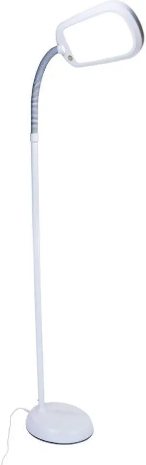LED Bright Reader Natural Daylight Full Spectrum Floor Lamp Grey NEW SLIMMER DESIGN