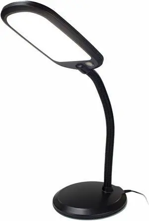 LED Bright Reader Natural Daylight Full Spectrum Desk Lamp Black NEW SLIMMER DESIGN