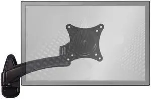 Wall Mount Monitor Arm: Standard Single Screen Black