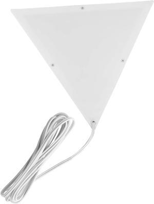 Beacon Triangle Corner Light, Plug-In 17' Cord, White by Home Concept