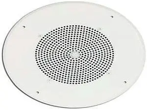 Bogen Ceiling Speaker, 4 - 1/8 Watt, 25/70V AC, 8" Diameter, Off White