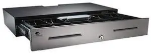 Apg Cash Drawers Ac520-Bl2111-H Pos Podium:12/24V Interface, Black,Horizontal Mnt,5Bill6Coi