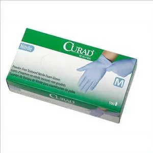 CURAD Nitrile Exam Gloves,Blue,X-Large - 130 Each