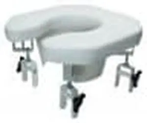 Adjustable Padded Raised Elevated Toilet Seat Riser
