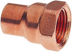 NIBCO 603-R 1-1/4" C x 1" FNPT Copper Reducing Adapter