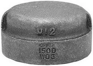 ANVIL 0318901006 Cap Cap, 4" Pipe, FNPT, Malleable Iron, Class 150